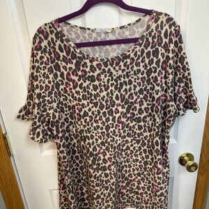 Leopard Print Women's Top